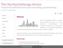 Tablet Screenshot of citypsychotherapyservice.com